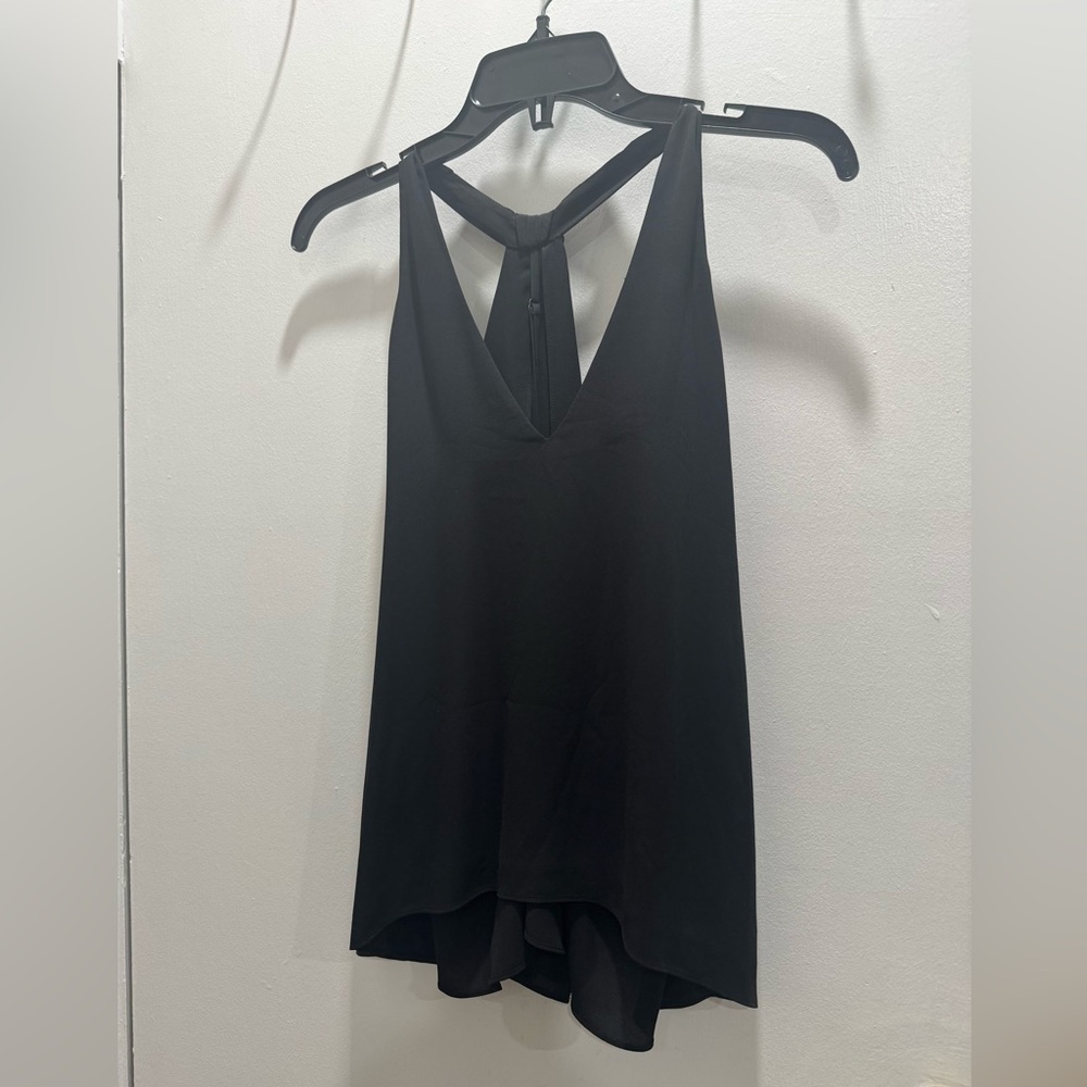 BCBGMaxAzria Black V-Neck Camisole